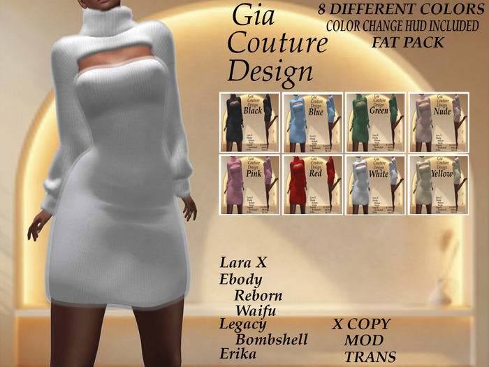 "GCD" Daniella Cashmere Dress FAT PACK