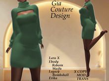 "GCD" Daniella Cashmere Dress Green