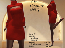 "GCD" Daniella Cashmere Dress Red