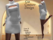 "GCD" Daniella Cashmere Dress White