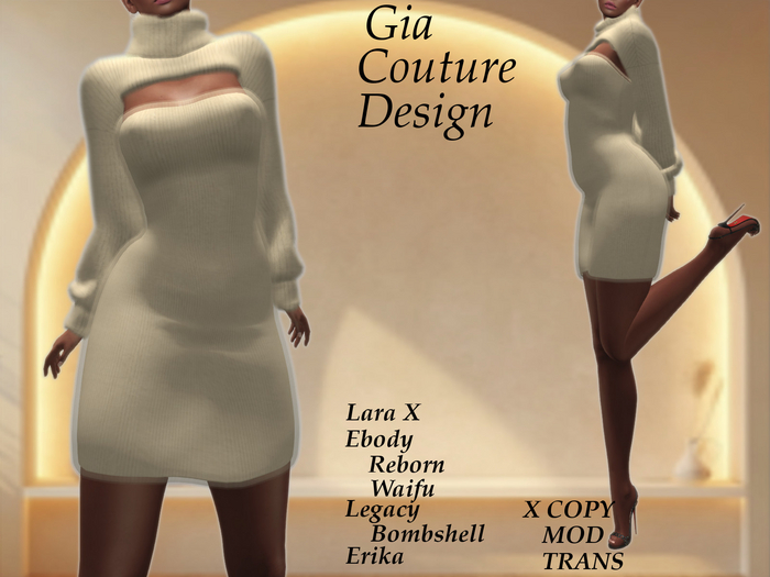 "GCD" Daniella Cashmere Dress Yellow