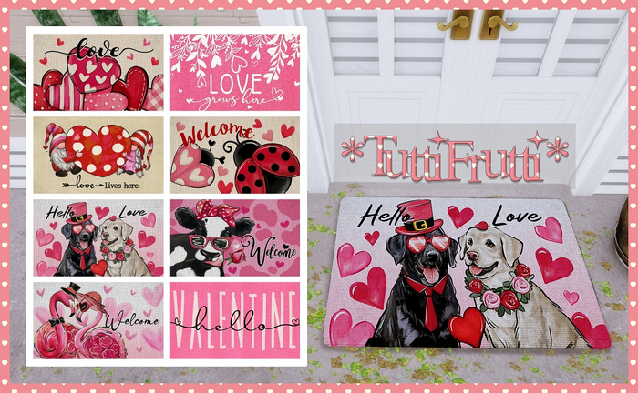 *TuttiFrutti* DoorMats Pack 45 - Valentines!