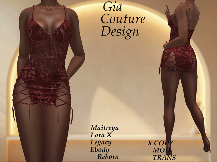 "GCD" Dawson Party Dress Red