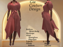 "GCD" Delaware Belted Dresses Coral