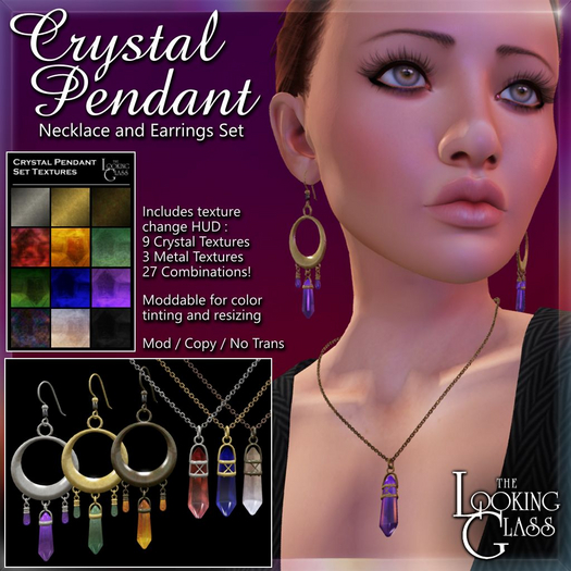 TLG - Crystal Pendant Set