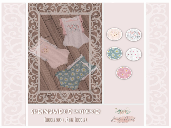 - Bebe Mood - SpringVibe Romper - Daisy 