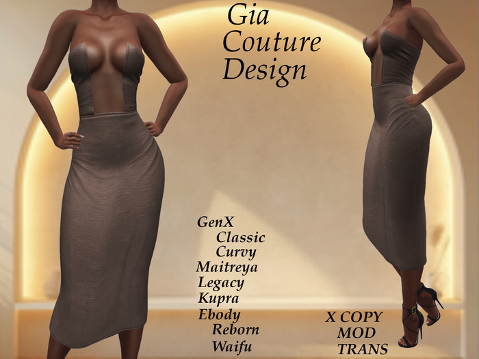 "GCD" Delise Cocktail Dress Nude