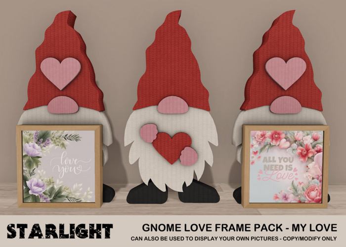 :: SA ::  Gnome Love - Frame Pack - My Love