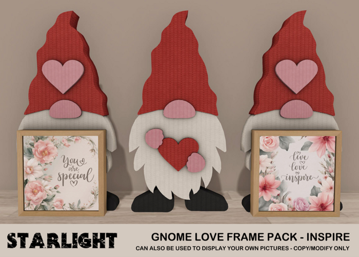 :: SA ::  Gnome Love - Frame Pack - Inspire
