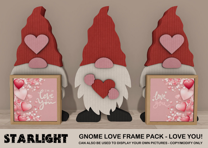 :: SA ::  Gnome Love - Frame Pack - Love You