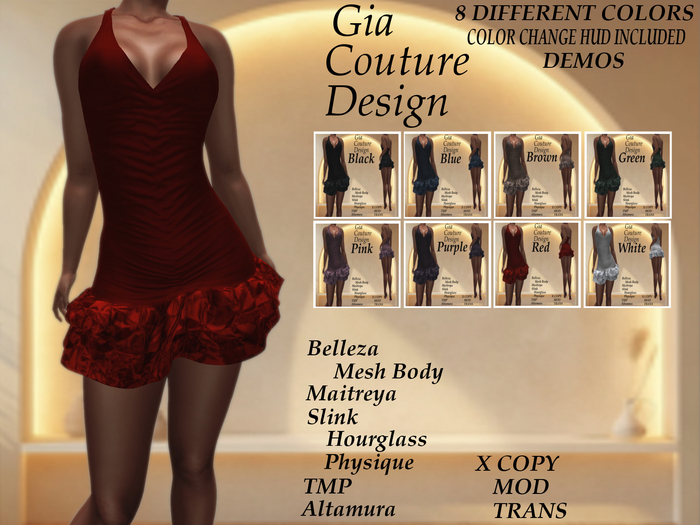 "GCD" Denver Halter Dress DEMOS