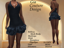 "GCD" Denver Halter Dress Blue