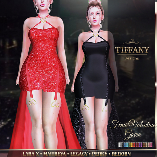 ::TD:: Femi Valentines Gown [Mesh] + Lara X