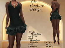"GCD" Denver Halter Dress Green