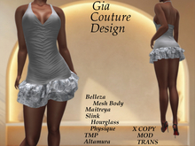 "GCD" Denver Halter Dress White
