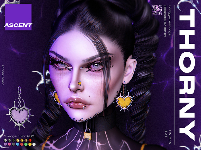 ASCENT - Thorny Heart Earrings