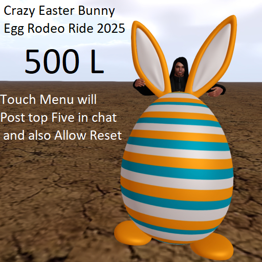 Crazy Easter Bunny Egg Rodeo Ride 2025 box