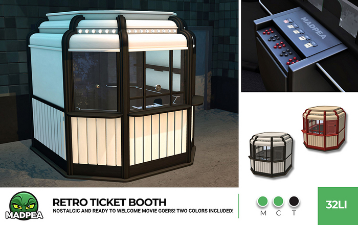 MadPea Retro Ticket Booth
