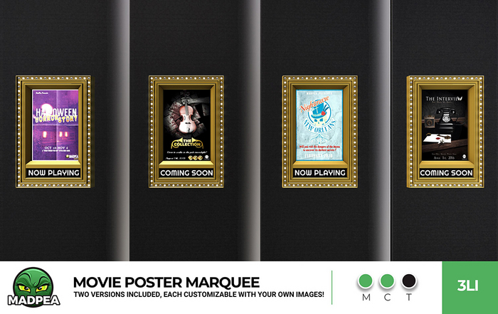 MadPea Movie Poster Marquee