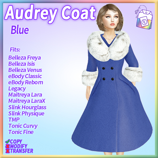 ~TL~ Audrey Coat Blue