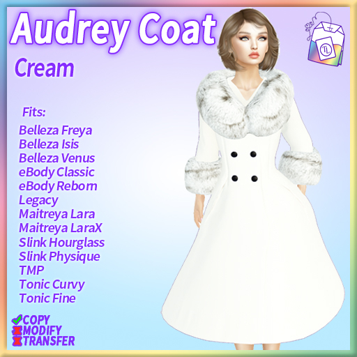 ~TL~ Audrey Coat Cream