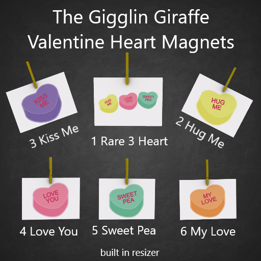 Valentine Heart  Magnets Fatpack