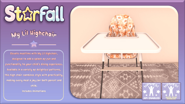 [Starfall] My Lil Highchair