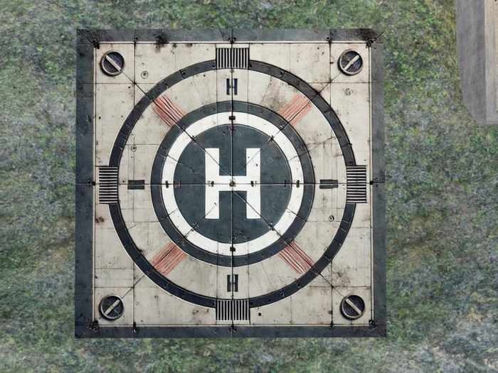 Helipad Concrete Grey