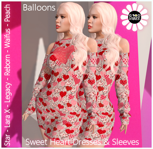 GoodVibes Balloons Sweet Heart Dress
