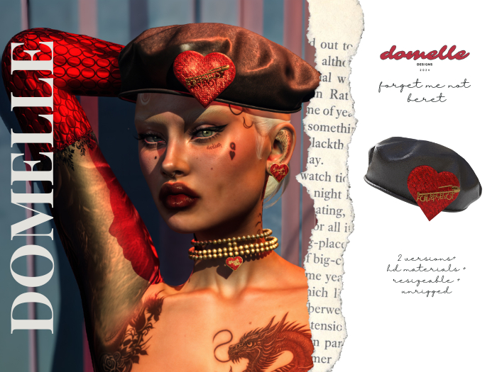 Domelle: Forget Me Not Beret