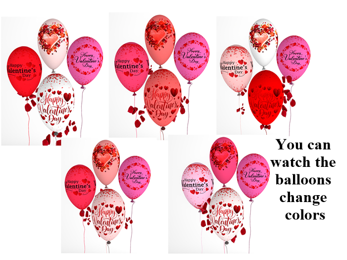BL0145 Color changing balloon boxed