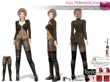 MI962690 Women's Pants with Thigh Flat Boots FITMESH