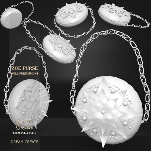 !Lyrical B!zarre Templates! - Zoe Purse MESH DAE Version