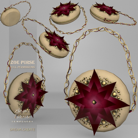 !Lyrical B!zarre Templates! - Zoe Purse MESH FP