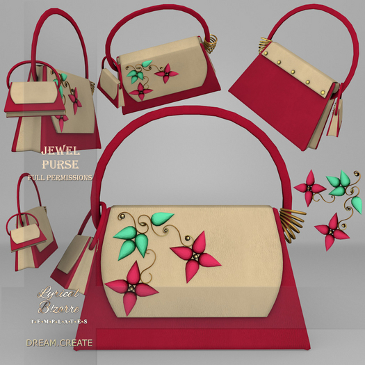 !Lyrical B!zarre Templates! - Jewel Purse MESH FP