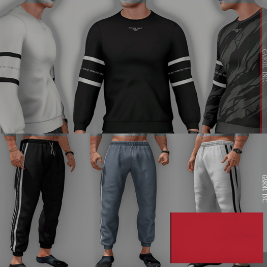 [GL - inc.] - Joey Sweatsuit set Red