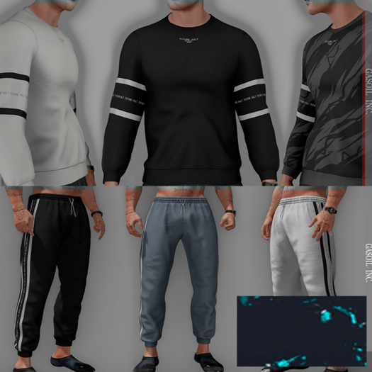 [GL - inc.] - Joey Sweatsuit set Abstract Blue