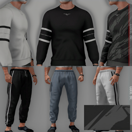 [GL - inc.] - JoeySweatsuit set Abstract Gray