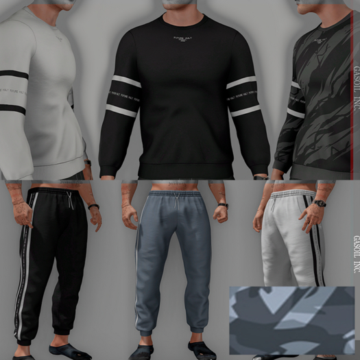 [GL - inc.] - Joey Sweatsuit set Camo Blue Gift