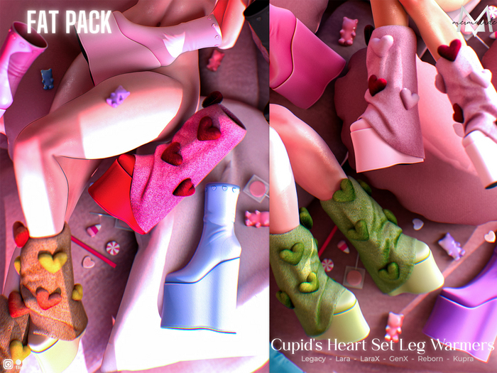 MERMALADE Cupid's Heart Set Leg Warmers FATPACK