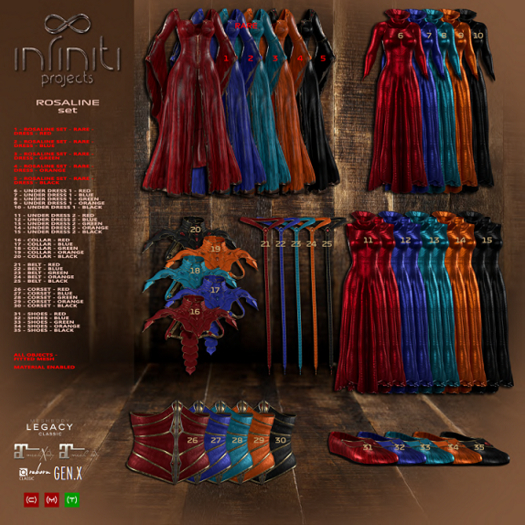 03 RARE Rosaline DRESS Green - IP -