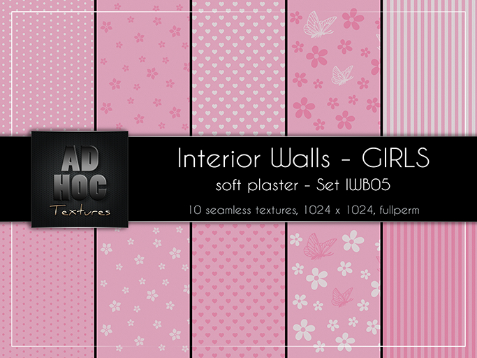 AD HOC - GIRLS - Interior Walls - Set IWB05 - (soft plaster)