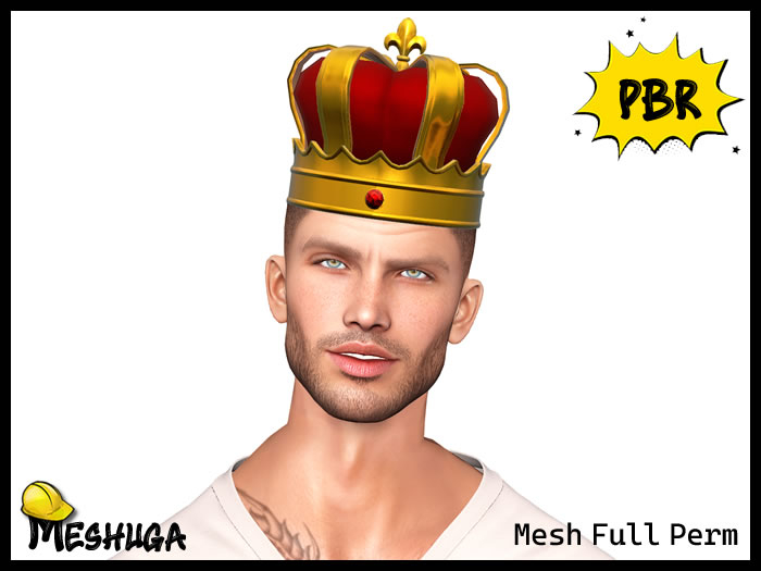 Meshuga PBR Kawaii Royal Crown FULL PERM MESH