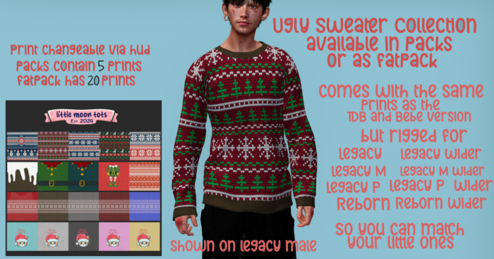 LMT - Ugly Christmas Sweater - Legacy/Reborn pack 4