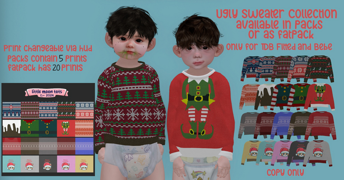 Little Moon Tots - Ugly Christmas Sweater - Fatpack 