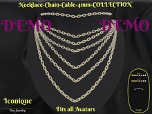 Necklace-Chain-Cable-4mm-COLLECTION-Jewelry Box-DEMO