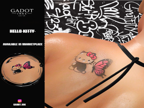 Second Life Marketplace - hello Kitty tattoo female