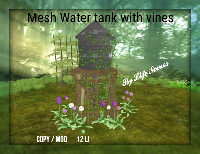 (LS) Water tank with vines