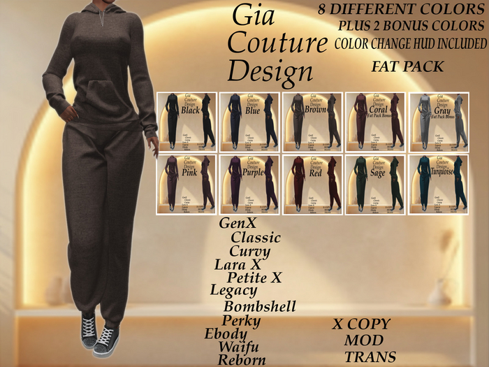 "GCD" Dorinda Sweat Outfit FAT PACK