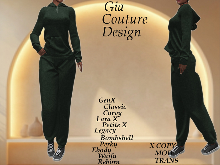 "GCD" Dorinda Sweat Outfit Sage